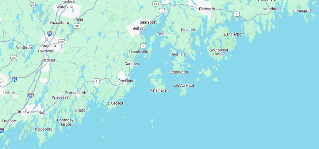 Midcoast Maine Map